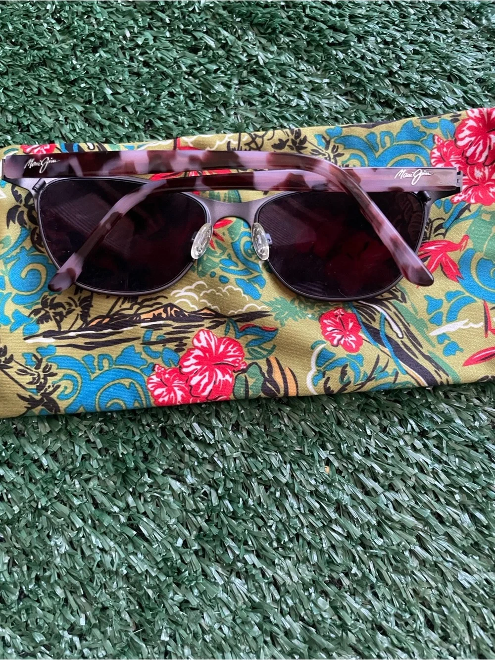 Maui Jim Popoki MJ729-02S Purple Tortoise Polarized Sunglasses 54-18-135 Italy